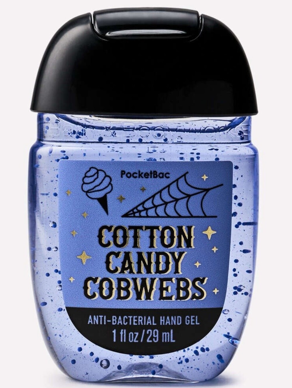 Bath & Body Works Cotton Candy Cobwebs Pocketbac Hand Gel 1oz NEW